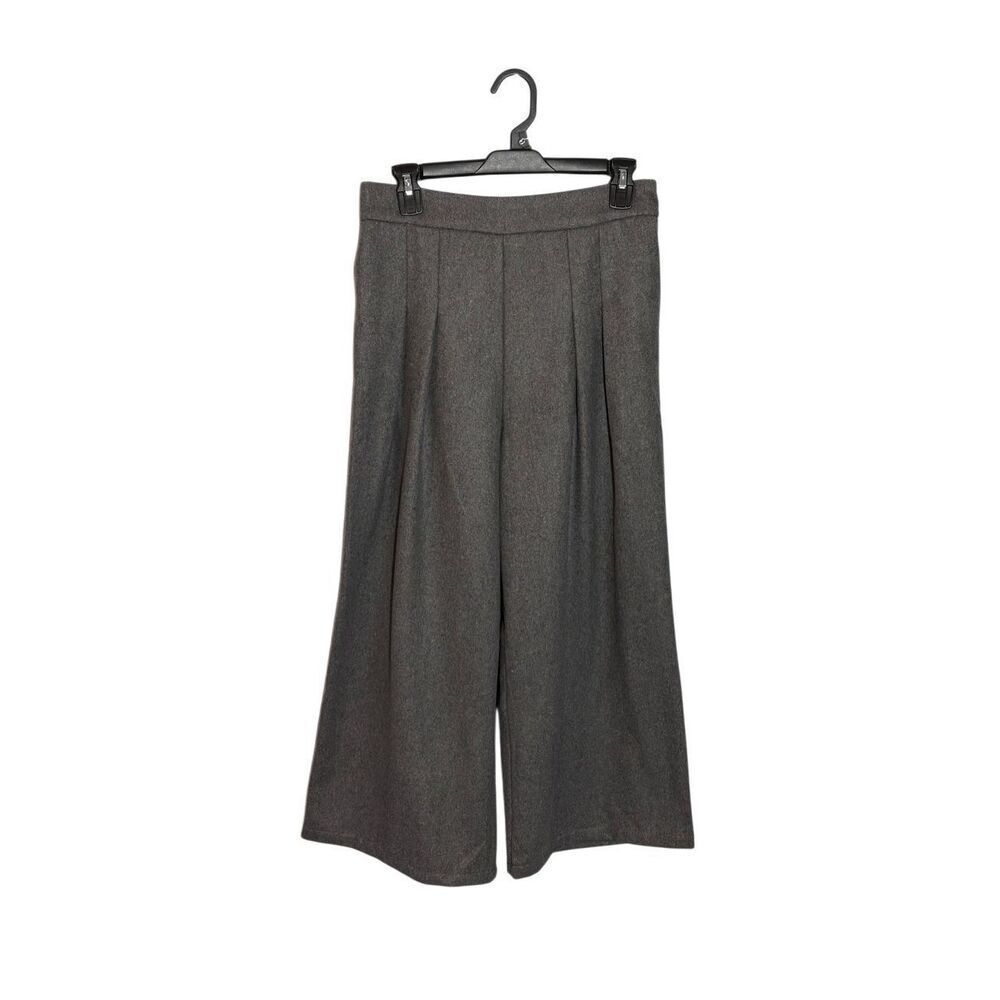 NWT Chouyatou gray wide leg wool blend pants- M